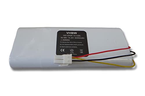 vhbw batería Compatible con Samsung Navibot VC-RL84VC, VC-RL84VR Robot de Limpieza (3000mAh, 14.4V, NiMH)