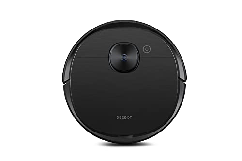 ECOVACS DEEBOT T9 AIVI Robot Aspirador con Sistema de fregado, Limpieza en 4 etapas y Cepillo antienredos, AI, 3000 PA, detección de obstáculos 3D, batería de 180 min, Alexa, Negro