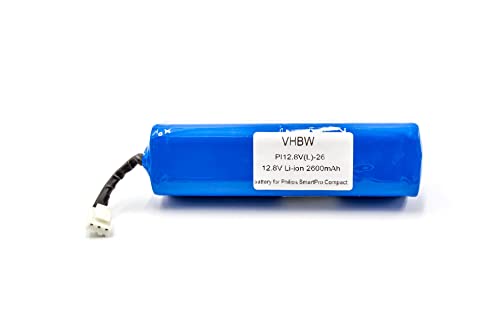 vhbw Batería Compatible con Philips FC8603, FC8700, FC8705, FC8772, FC8776, FC8715, FC8774 Robot Limpieza (2600 mAh, 12,8 V, Li-Ion)