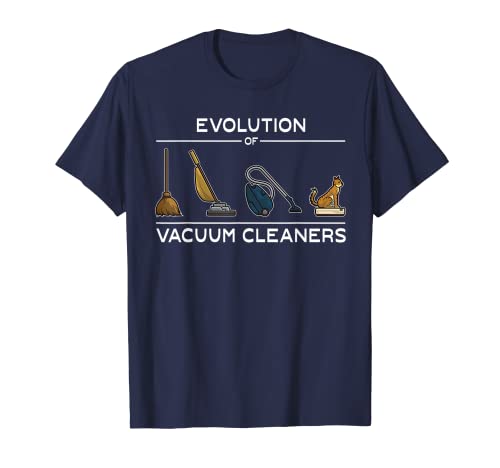 Funny Evolution of Aspiradoras - Cat Robot Aspirador Camiseta