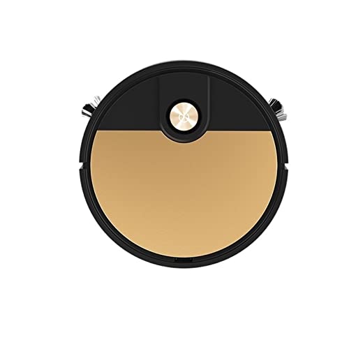 DieffematicJQX Robot Aspirador Robot Vacuum Cleaner Smart Household Appliances Smart Remote Control Wireless Cleaning Machine Cleaning Floor Vacuum Cleaner (Color : Black Gold)