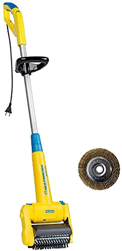 GLORIA MultiBrush - Cepillo eléctrico multifuncional | Se puede utilizar como limpiador, madera y juntas, recortador de bordes de césped, escarificador, aireador de césped | Juego con 2 accesorios