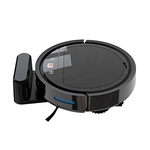 DieffematicJQX Robot Aspirador Robot Vacuum Cleaner Auto-Recharge Sweep Suction Mop Planning Anti-Fall For Floor Pet Hair (Color : Schwarz, Size : US)