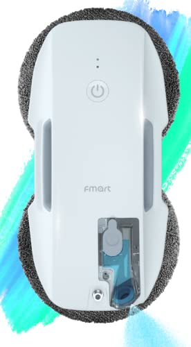 Fmart T9SE Limpiacristales Robot limpiacristales automático con pulverizador ultrasónico y Control Remoto para Interiores, Exteriores y techos Altos.