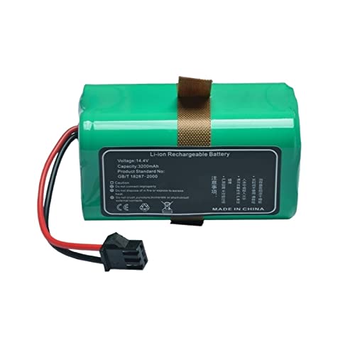 Batería de Repuesto de 14,4 V, 3200mAh, Compatible con Cecotec Conga 950 990 999 1090 1099 1190, Accesorios for Robot Aspirador, baterías