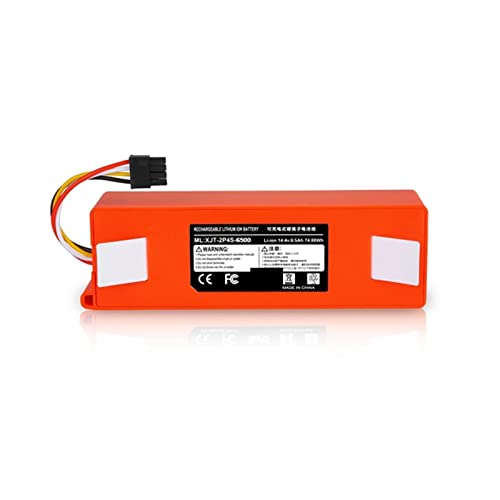 Batería de Repuesto for aspiradora robótica Compatible con Xiaomi Gen 1st 1S SDJQR01RR Compatible con Piezas S60 S61 T4 T6 T7 (Color : 6500mAh)