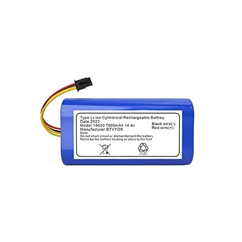 Batería de 14,4 v 7000mAh Compatible con Cecotec Conga 1290 1390 1490 1590 batería de Repuesto for Robot Aspirador (Color : 7000mAh, Size : 14.4V)