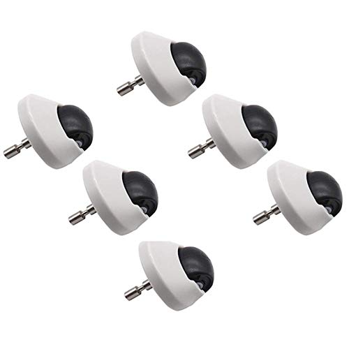 HNTYY 6pcs Ruedas Rueda Ajuste para Xiaomi Vacuum 1C 1S 2 Ajuste para Roborock S50 S55 S5 S6 MAX MI Robot MOBOT MOBOT CLEAPORTE Pieza Accesorios Piezas de aspiradora (Color : White Black)