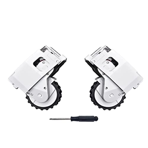 BOLUW Compatible con Xiaomi Mijia Mi 1s SDJQR01RR SDJQR02RR SDJQR03RR Robot Aspirador Rueda Izquierda Derecha Accesorios de Repuesto Piezas de Repuesto (Color : Left and Right Wheel)