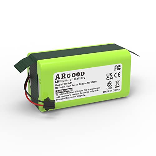 ARGOOD Batería Reemplazo Compatible con Conga Cecotec 950,990,1090,1099,1190 y 1790 14.4V 2600mAh Li-Ion