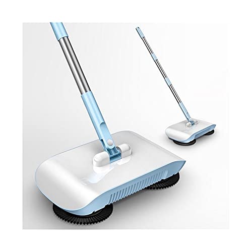 Aspiradora Mano Push Sweeper Home Barrido Máquina de limpieza Máquina de aspiradora Robot Robot Mano Pulsera Aspirador de aspiradora Manija de la escoba para árboles de hoja ancha y alfombras ( Color