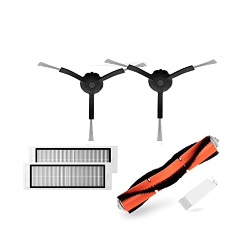 Compatible con Roborock S55 E35 Robot Aspirador Parte Negro Cepillo lateral Filtro Cubierta Mops Piezas Pack Compatible con Xiaomi 1/1s/Xiaowa (Color : Pack V2)