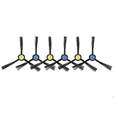 GPHILA168 Cepillo Lateral for aspiradora Compatible con AMIBOT Animal XL H2O Co, Animal Premium H2O Robot Piezas de aspiradora Accesorios (Color : 6pcs Side Brush, Size : .)