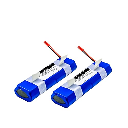 Batería de Litio de 14,8 V, 2600mAh, 3200mAh, Compatible con ilife V5, V5s, V50, V3 Plus, v3s Pro, Robot Aspirador, batería de Repuesto (Color : 2pcs 2600mAh Red)