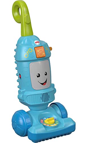 Fisher-Price Laugh & Learn Light-Up Learning Vacuum, Baby and Toddler Push Toy, Multicolour, Ages 12-36 Months FNR97