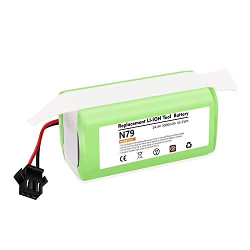 14.4V 3000mAh Batería de Repuesto de Iones de Litio Compatible con Conga Excellence 990 950 1090 1790 1990 Ecovacs Deebot N79 N79S DN622 Eufy RoboVac 11 11S 30 35C y IKOHS Netbot S14 S15