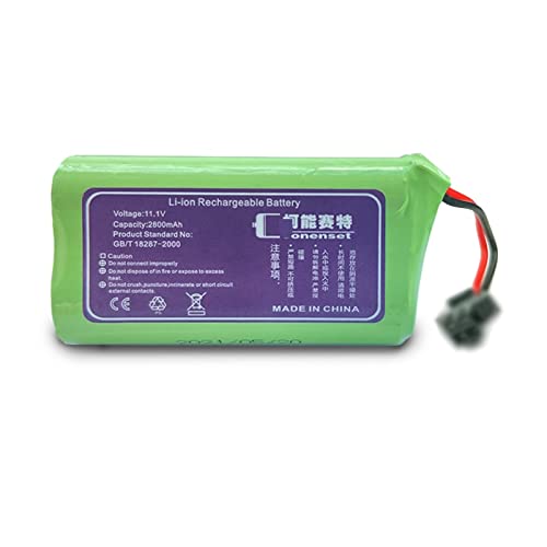 11.1V 2800 mAh Batería de reemplazo Compatible con Conga húmeda/Conga Delgada/Conga Delgada húmeda/Conga Slim 890 aspiradora de Robot húmedo