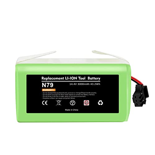 Gamrombo 14.4V 3000mAh Li-Ion Batería de Repuesto para Conga Excellence 990 950 1090 1790 1990 Ecovacs Deebot N79 N79S DN622 Eufy RoboVac 30C 12 35C IKOHS NETBOT S14 S15