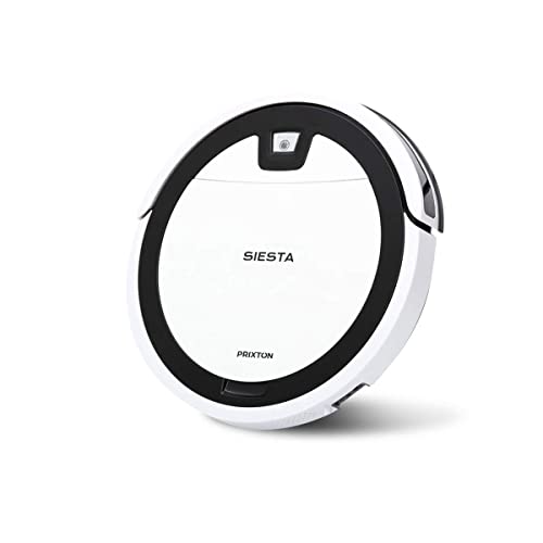 PRIXTON Siesta-Aspiradora Robot/Robot Aspirador con Gran Potencia de Succión hasta 1000 PA con WiFi y App,Programable e Inteligente,Limpieza automática, Barre, Friega, Pasa la Mopa (Reacondicionado)