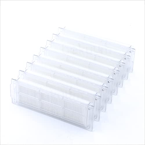 BAKUUM Pack 8 Filtros HEPA, para Cecotec Conga Series 3290, 3390, 3490, 3590, 3690, 3790 y 3890. Filtro para depósito de Polvo y depósito Mixto de Agua.