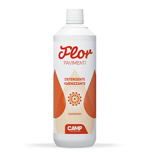 CAMP FLOR HAMMAM Limpiador Detergente Universal Concentrado Higienizante Para Piso, agradablemente perfumado con notas orientales, 1lt