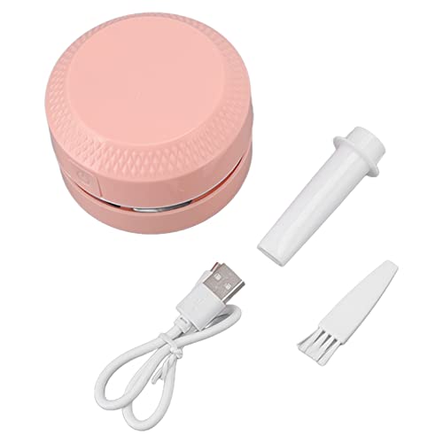 Mokernali Mini Aspiradora Portátil, Aspiradora De Escritorio Mini 5V 10W Rotación De 360 ​​Grados Limpiador De Escritorio con Carga USB para Pelo De Mascotas, Piso Duro