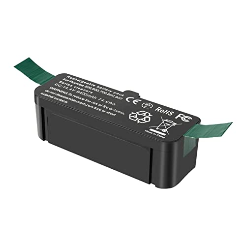 Batería Recargable de Iones de Litio Compatible con aspiradora IRobot Roomba Battery 500 550 620 650 760 770 800 con Accesorios de Repuesto