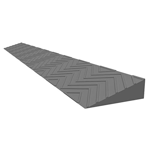 2-5.5cm Rampas Subida para Escalones Umbral Rampa para Barrer Robot Aspirador Plástico Antideslizante Rampas Casa para Silla Ruedas (Color : Gray, Size : 100 * 10 * 4cm)