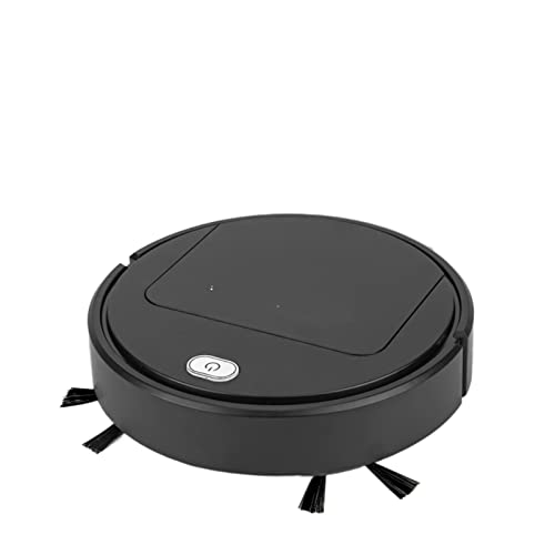 DieffematicJQX Robot Aspirador Smart Robot Vacuum Cleaner Robotic Vacuum and Mop Combo Super Thin For Pet Hair (Color : Schwarz)