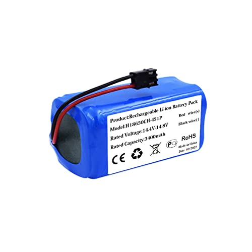 Batería Recargable de Iones de Litio de 14.8V 2800MAh, Compatible con PUPPYOO V-M900R y Compatible con la aspiradora Robot PUPPYOO V-M900G