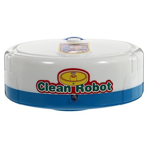 Toddmomy Mini Robot de Juguete Aspirador de La Aspiradora Simulada Piso Limpiador Sweeper Figurine Casa de Muñecas Muebles Juguetes Pretender Play Appliance para Niños (Azul)