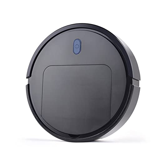 Zerodis Juego de Aspiradora, Transiciones para Colocar sobre el Suelo y Sensor Inteligente Limpiador Robótico Inteligente Seguridad Aspiradora Automática Duradera para Pisos de Madera, (Negro)