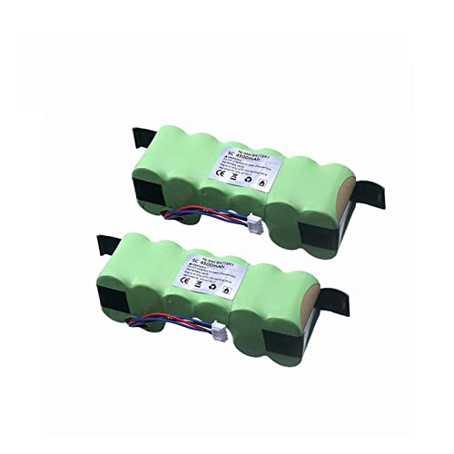 TONAUA Paquete De Batería De Hidruro Metálico De Níquel Compatible con Ecovacs Deebot DE55 DE5G DM88 902 901 610 Robot Aspirador Piezas De Batería Accesorios (Color : 2pcs)