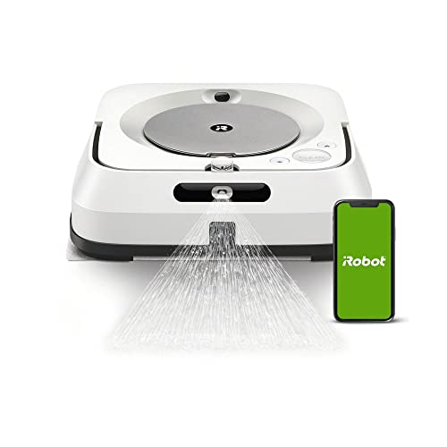 Robot friegasuelos - iRobot Braava Jet M6, Pulverizador de chorro a presión, Friega, WiFi, App