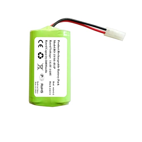 DIOV Batería de Iones de Litio de 3400 mAh RS-RT900866 CMICR18650F5-4S1P, Compatible con Robot Aspirador Rowenta Tefal Explorer Serie 20 40 (Color : 3400mAh Battery)