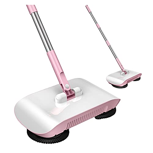 RPSSAT Aspiradora Escoba Robot aspiradora fregona for Lavar Pisos alfombras Inteligente Cocina barrendero máquina máquina manija hogar para árboles de Hoja Ancha y alfombras (Color : Pink)