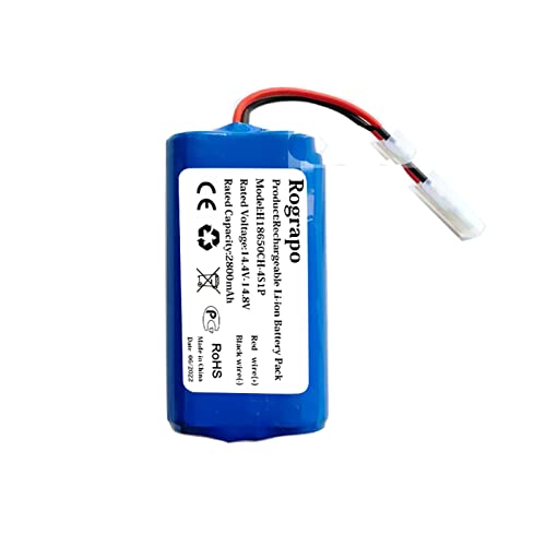 Batería de Iones de Litio de 14,8 V, 3400 mAh/2800 mAh, Compatible con PUPPYOO R30 R35, Compatible con PUPPYOO R30 Pro, Compatible con Robot Aspirador ISweep X3 (Color : 2800mAh)