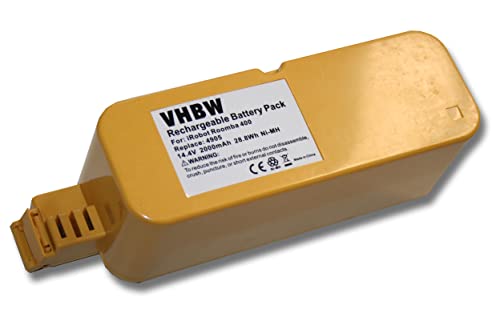 vhbw Batería Compatible con Vileda M-488a reeemplaza APS 4905 Robot Aspirador, Robot doméstico (2000 mAh, 14,4 V, NiMH)