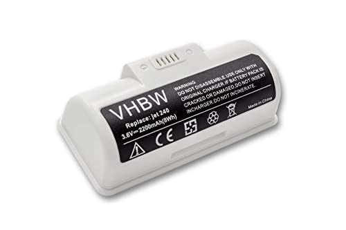 vhbw Batería Compatible con iRobot Braava Jet 245, 250, M6, Jet M6110, M6134; Robot Limpiador Suelo, Robot casero (2200mAh, 3.6V, Li-Ion)