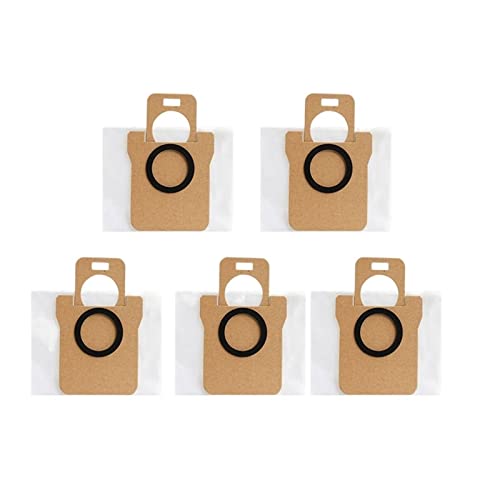 ZULOW Bolsa de Polvo, mopa, Compatible con Xiaomi Mijia B101CN, Compatible con Dreame S10 S10PRO Robot Aspirador Accesorios Piezas Bolsas de Polvo de Repuesto (Color : 5pcs)