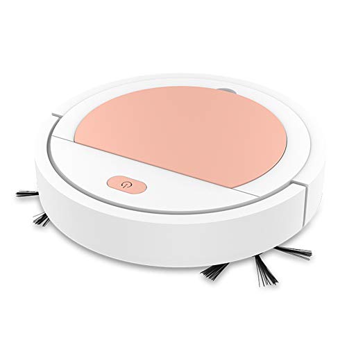 KaariFirefly Robot Aspirador, 1800 Pa Fuerte Succión Fina, Super Silencioso, Automático, Aspirador Inteligente para Pelo Suelo Alfombra Limpio Blanco Dorado