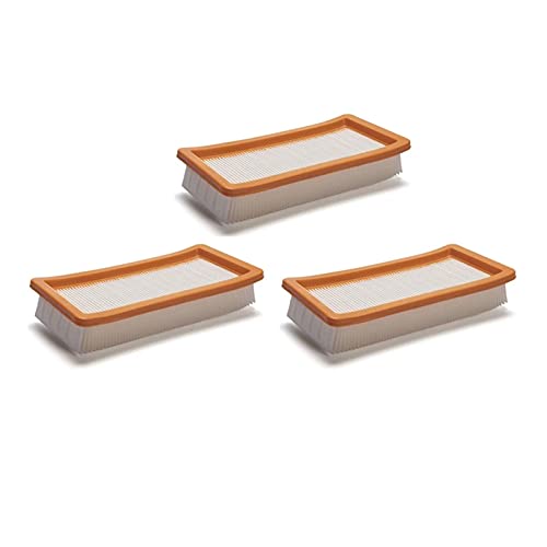 CJLBHD Filtro Lavable 3pcs / Lote for Karcher DS5500, DS6000, DS5600, DS5800 Robot aspiradora Partes 6.414-631.0 Filtros HEPA (Color : Orange)