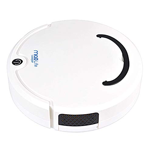 Festnight Robot Aspirador Sweeper Smart Aspiradora para Deshollinar Household Cleaner de 2.6ln, Súper Fino y Silencioso, para Suelos/Alfombras/Pelo, Blanco