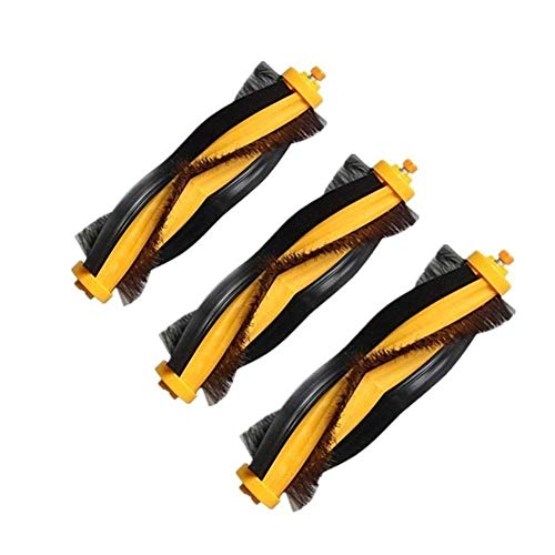 Juego de accesorios para aspiradora ECOVACS DEEBOT 930 900 901 M80 Pro M81 M85 M88 R95 R96 R98 Robótica (Pack de 3) (color amarillo claro) (color amarillo claro)