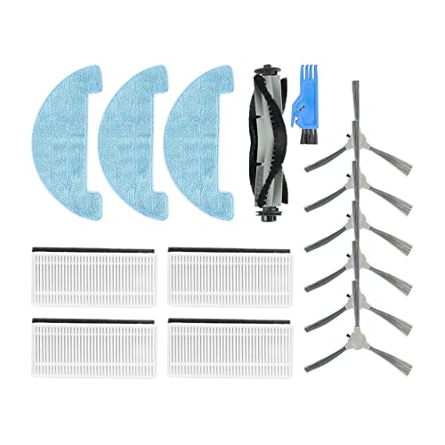 KUKAX Reemplazo de Piezas de Repuesto de Trapo de Cepillo de Rodillo de Filtro de Cepillo Lateral Apto for aspiradora Robot Bagotte Bg750