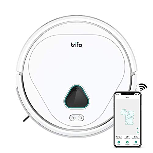 Robot Aspirador, Aspirador Robot Trifo 3000 Pa, 110 Min de Autonomía, Monitoreo Inteligente, Carga Automática, Chat de Voz, Conexión Wi-Fi, Controlado a Través de Alexa/App Trifo (MAX P)