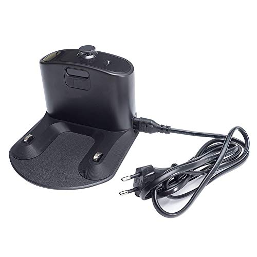 Fantisi 4452367 - Base de carga, con cable de alimentación, para Robot aspirador iRobot Roomba 500, 600, 700, 800, 900, negra