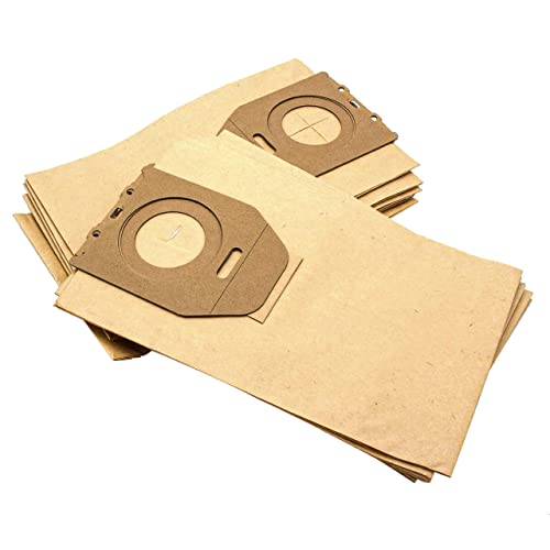 vhbw 10 Bolsa Papel para Aspirador Robot Aspirador Multiusos Philips HR 6020 Oslo, 6300, 6300-6800, 6301, 6302, 6303, 6304, 6305, 6306