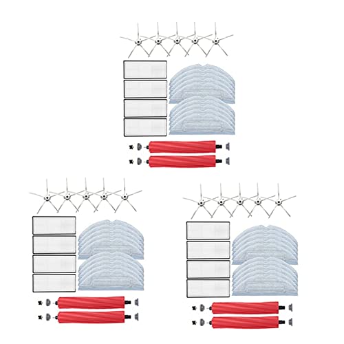 QUVY 3X promoción Cepillo Principal Cepillo Lateral Filtro paño de mopa Compatible con Xiaomi Ro Bo Ro CK S7 T7S T7S Plus repuestos de aspiradora