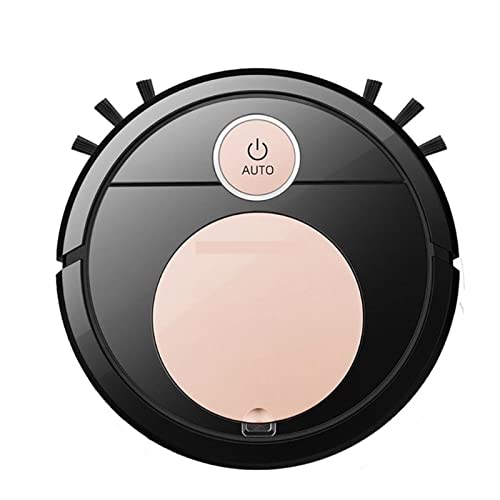 DieffematicJQX Robot Aspirador Mute Robot Vacuum Cleaner Automatic Remote Control Better Rechargeable For Large Room (Color : Black Gold)